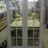 pair of arch toped  french doors