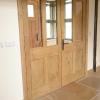 Pair of oak internal doors