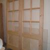 Pair of Chevron boarded softwood doors